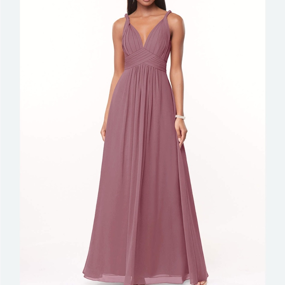 Azazie Serena Bridesmaid Dress Dusty Rose Size Small NWT